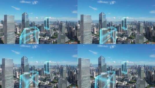 科技园数字化城市高清在线视频素材下载