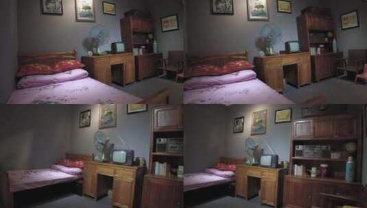 复古家具卧室老物件老家具80年代90年代高清在线视频素材下载