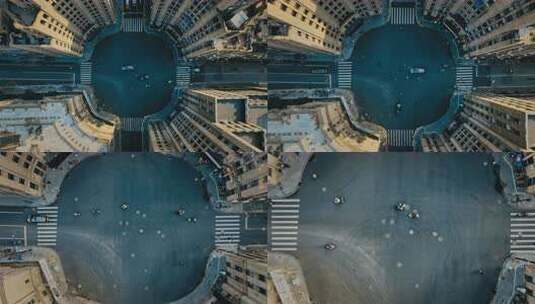 上海外滩福州路航拍高清在线视频素材下载