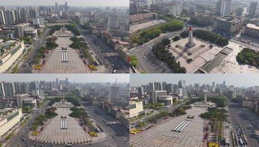 南昌八一广场航拍全景高清在线视频素材下载