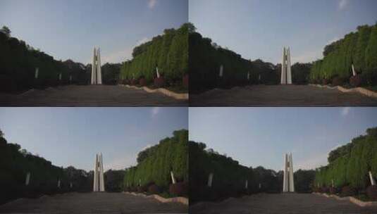 杭州吴山景区革命烈士纪念碑高清在线视频素材下载