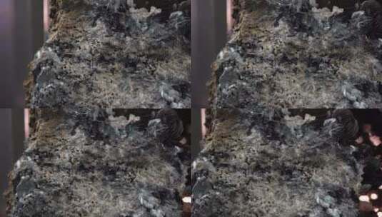 水晶石头标本石矿铁矿高清在线视频素材下载