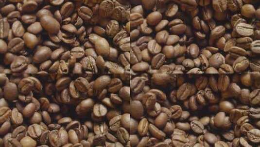 咖啡 咖啡豆 美食 浓郁 特写高清在线视频素材下载