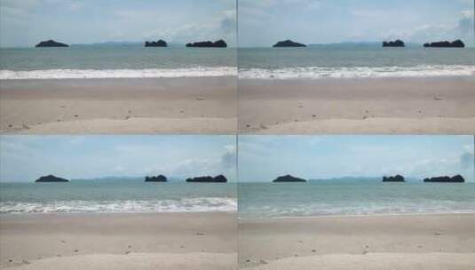 海上破碎的海浪高清在线视频素材下载