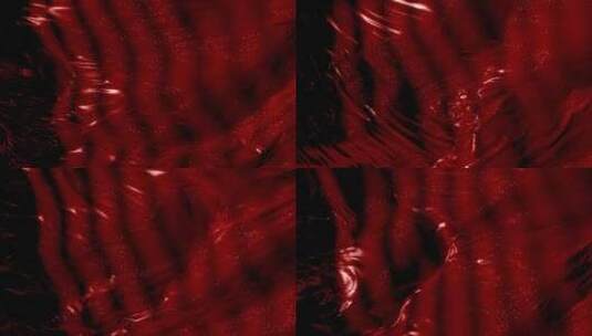 红色系丝绸织物飘动 (15)高清在线视频素材下载