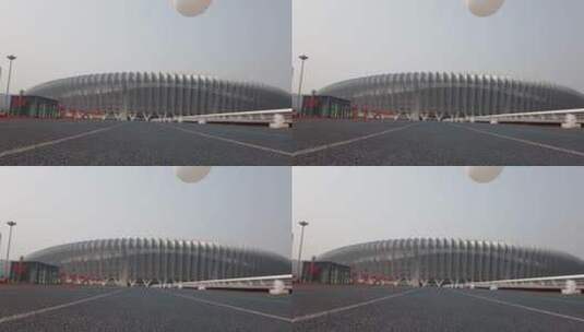 济南地标建筑，气球爱心表白济南高清在线视频素材下载