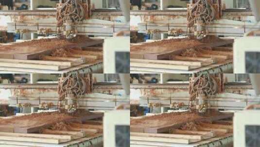 木雕雕刻机器高清在线视频素材下载