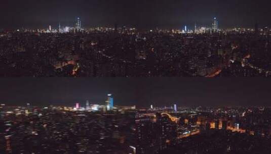 繁华上海夜景空镜高清在线视频素材下载