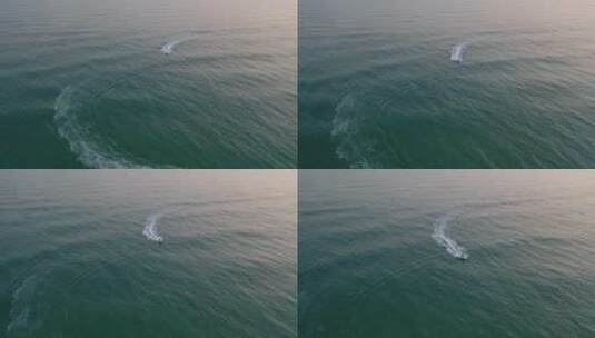 广西北海涠洲岛水上运动航拍高清在线视频素材下载