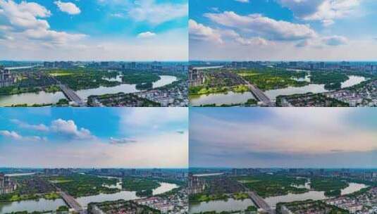 我的城市由我航拍，高空下城市的绝美高清在线视频素材下载