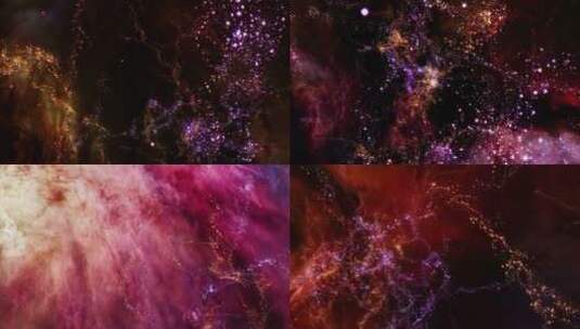太空中飞跃的星系高清在线视频素材下载