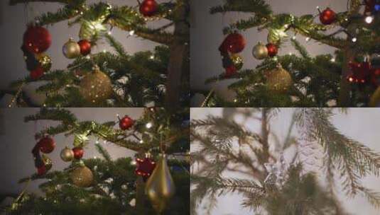 装饰圣诞树高清在线视频素材下载