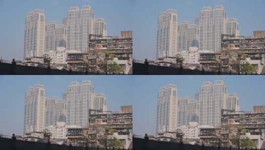 长沙城市建筑群居民区高清在线视频素材下载