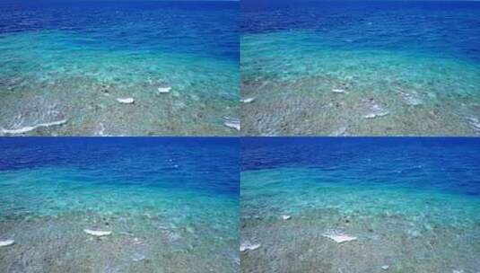 蔚蓝色的海洋高清在线视频素材下载