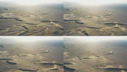 下午航拍荒凉的沙漠高清在线视频素材下载