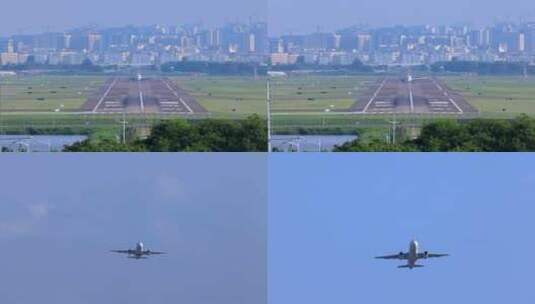 深圳机场起飞飞机高清在线视频素材下载