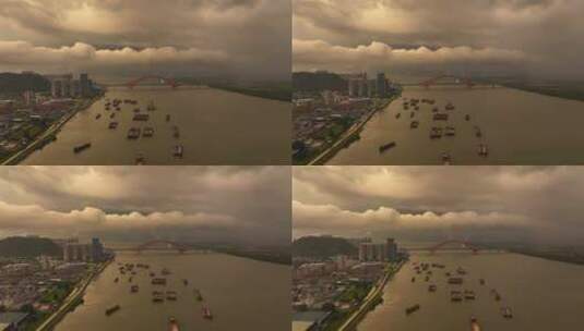 【正版4K素材】广州南沙明珠湾大桥1高清在线视频素材下载