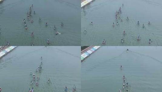 青神岷江段国际桨板赛 (11)高清在线视频素材下载