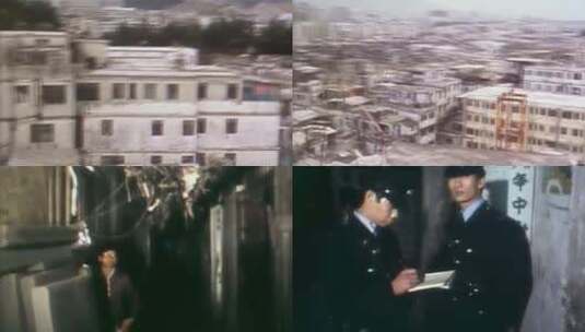 60 70年代香港九龙城寨高清在线视频素材下载