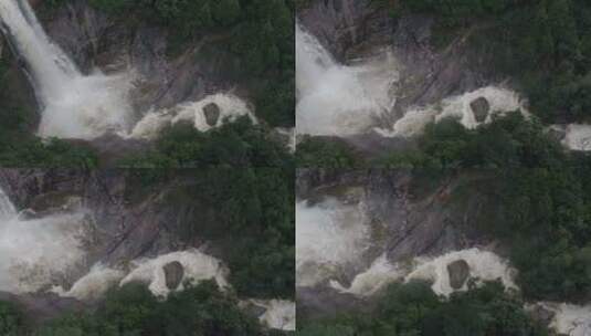 雨后泰山，飞瀑流泉高清在线视频素材下载