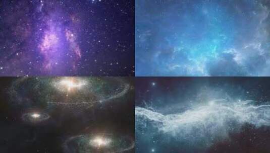 【合集】星空银河星系高清在线视频素材下载