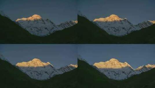 喜马拉雅山脉雪山延时摄影高清在线视频素材下载