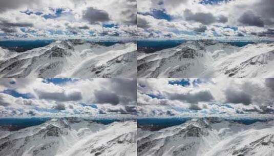 达古冰川延时高清在线视频素材下载