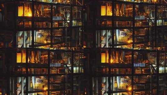 化工厂炼油厂发电厂高清在线视频素材下载