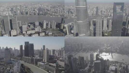 上海最新航拍合集高清在线视频素材下载