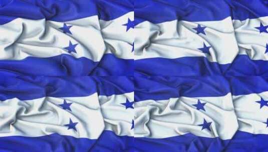 洪都拉斯国旗放大非常逼真高清在线视频素材下载