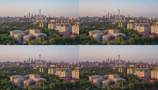 北京城市风景延时摄影高清在线视频素材下载