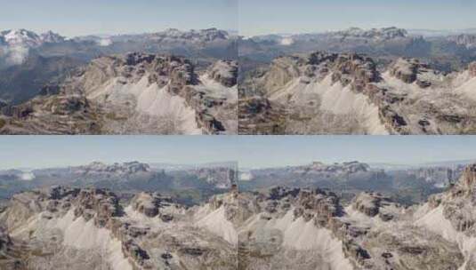 多洛米蒂的高山景观，托法尼集团，意大利，高清在线视频素材下载