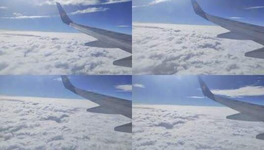 飞机上拍摄云层原视频素材高清在线视频素材下载
