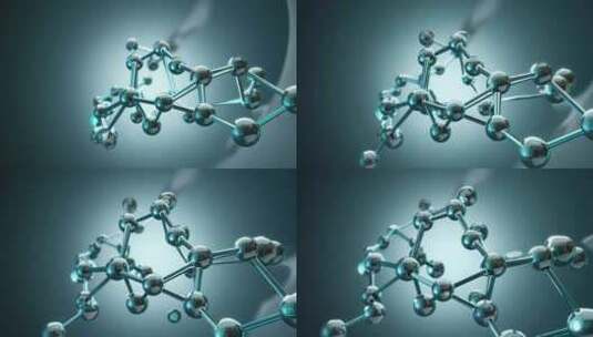 生物学分子结构分子动画高清在线视频素材下载