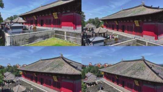 辽宁锦州义县奉国寺辽代古塔古建筑高清在线视频素材下载