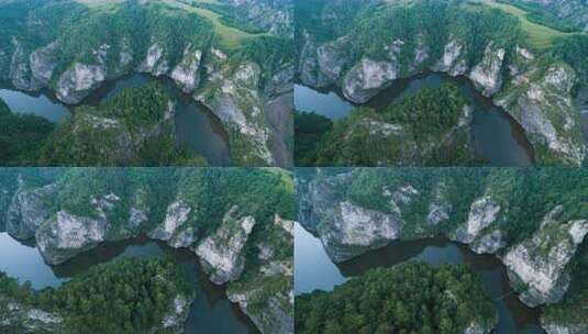 辽宁葫芦岛平潭大峡谷悟3航拍高清在线视频素材下载