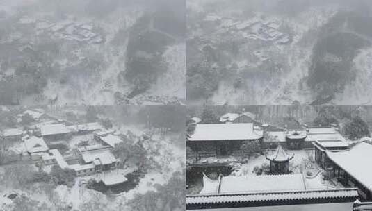 【航拍】东湖梅园雪景航拍06_升格（2024.02.06）高清在线视频素材下载