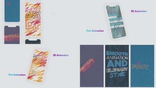 青春活力文字动画3D平面切换促销活动AE模板高清AE视频素材下载