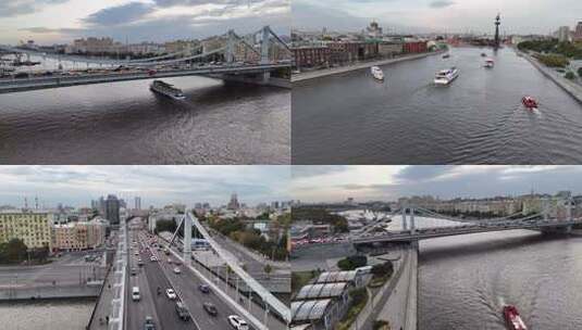 俄罗斯莫斯科城市风光高清在线视频素材下载