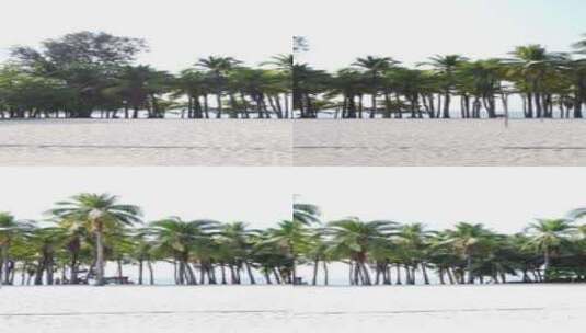 三亚海滨沙滩风光竖屏高清在线视频素材下载