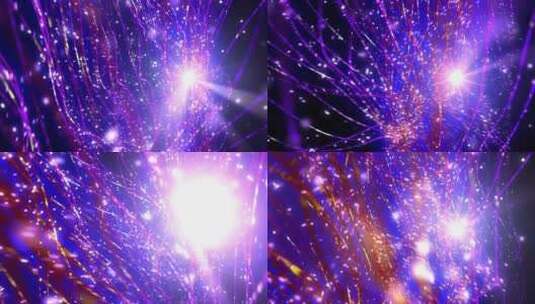 蓝紫链太空电影背景高清在线视频素材下载