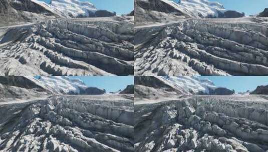 Corbassière，冰川，无人机，山高清在线视频素材下载