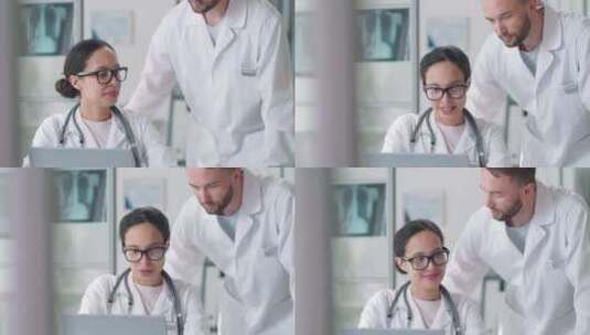 医生，诊所，谈话，解释高清在线视频素材下载
