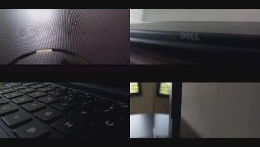 戴尔笔记本电脑特写高清在线视频素材下载