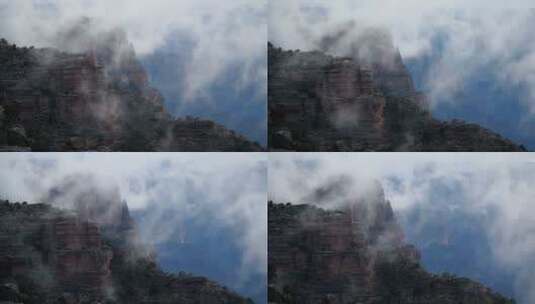 高清实拍雾山视频高清在线视频素材下载