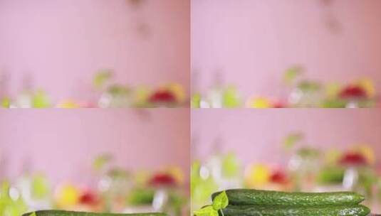 顶花带刺的秋黄瓜高清在线视频素材下载