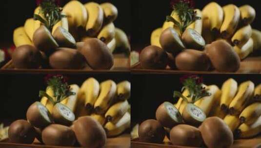 维生素香蕉猕猴桃高清在线视频素材下载
