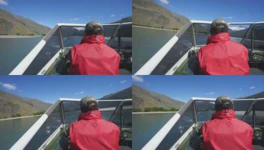 水上驾驶游艇高清在线视频素材下载
