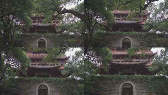 杭州吴山景区城隍阁景点高清在线视频素材下载