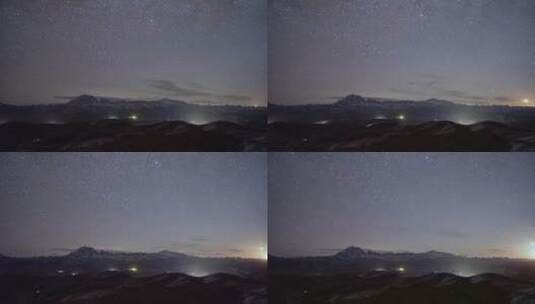川西雅拉神山自然星空延时高清在线视频素材下载